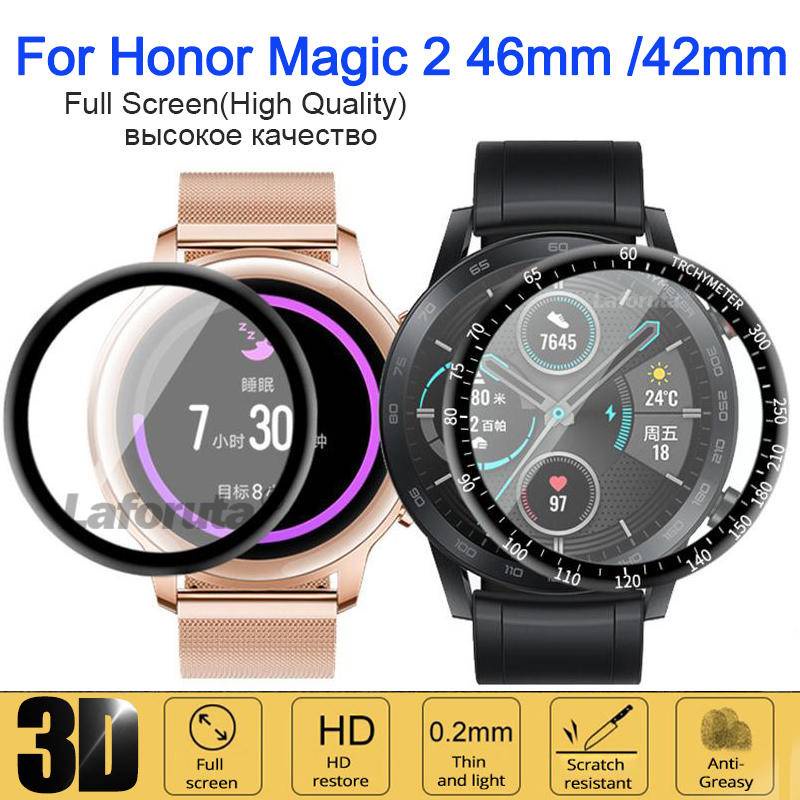 Film Pelindung Layar 3D Curved Full Cover Untuk Huawei Honor watch Magic 2 46mm 42mm watch 3 pro GT2 GT3 GT2e GT runner