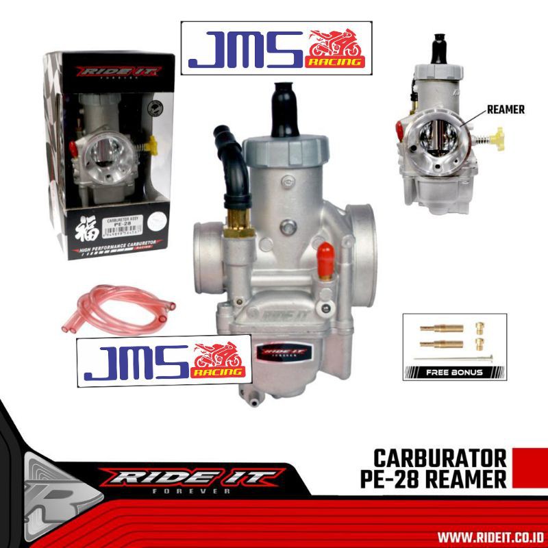 karburator karbu pe 28 rideit universal beat mio vario ninja r fu mx jupiter z vega tiger scorpio