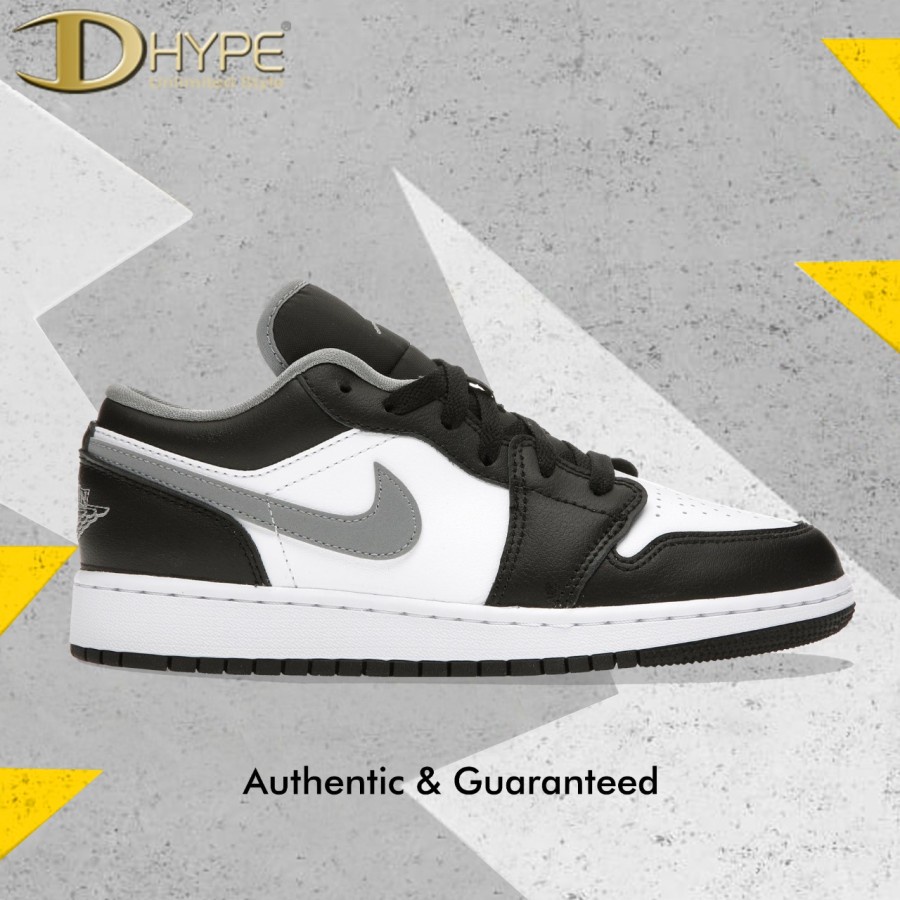 AIR JORDAN 1 LOW BLACK WHITE GREY