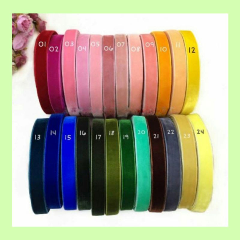

1 YARD - 1,3 CM | PITA BELUDRU VELVET SIZE 1/2 INCH
