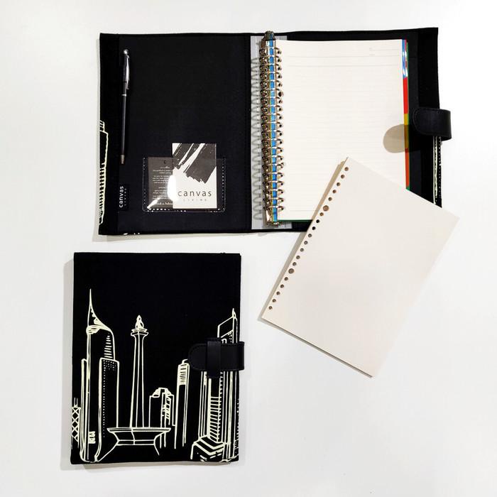 

Jigeut | Binder A5 Jakarta Black Canvas Living