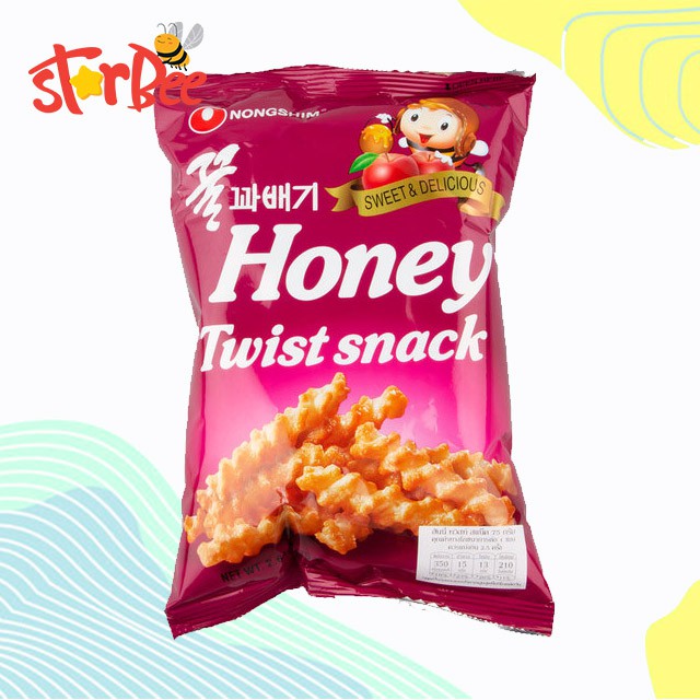 

Honey Twist Snack-Nongshim 75gram