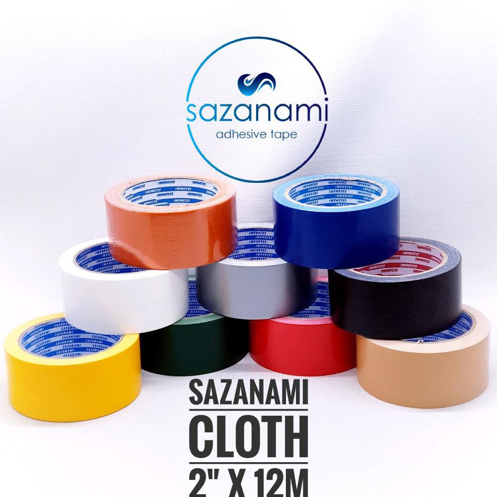 

TERMURAH Cloth Tape Lakban Kain 2 inch x12m Warna Warni