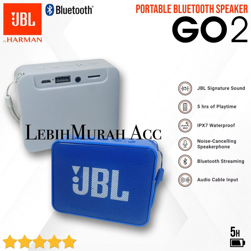 JBL GO2 Bass Speaker Bluetooth MINI GO2 Wireless Portable Support Aux/FM/USB/MEMORY