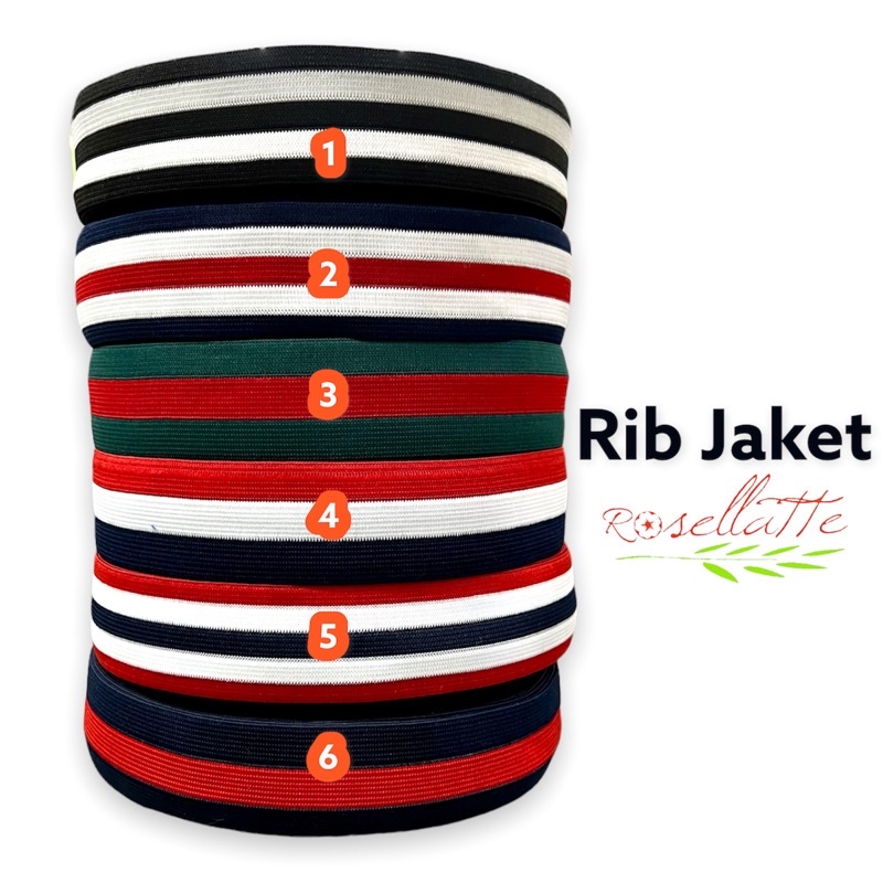 Rib Jaket Karet Ujung Lengan
