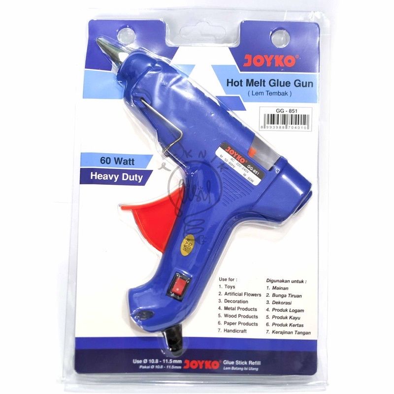 JOYKO Hot Melt Glue Gun GG 850 851 852 Alat Lem Tembak Lilin Lem Untuk Kerajinan Dan Rumah Tangga Equipped Heat Protector