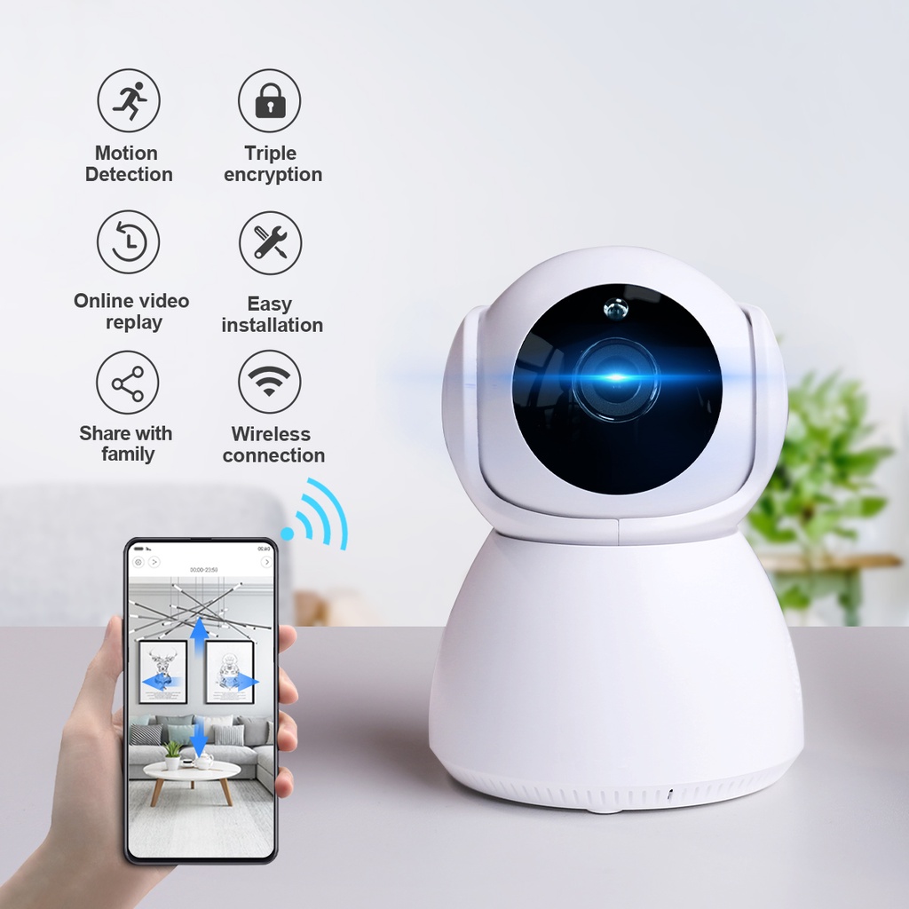 IP CCTV V380 IP Camera Mini 8MP HD 1080P Wireless CCTV Wifi Snowman Kamera PTZ Mini