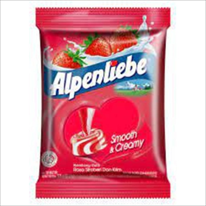 

ALPENLIEBE SMOOTH RASA SUSU STROBERI & KARAMEL / PERMEN