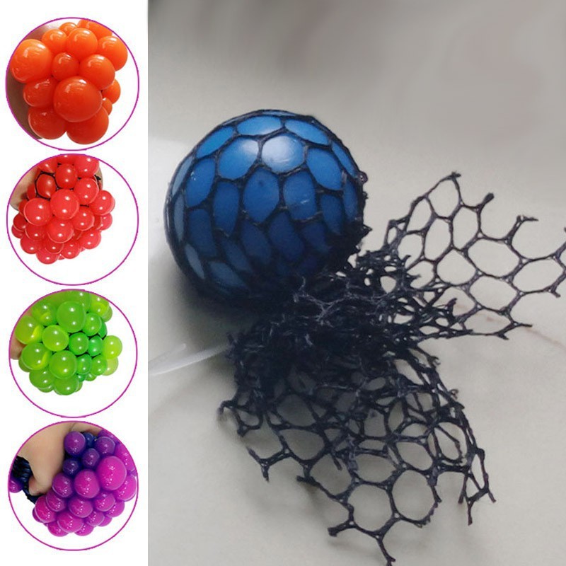 Squishy Bola Anggur Mainan Penghilang Pereda Stress Mini Ball