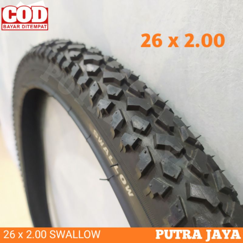 Ban Sepeda 26 x 2 00 Swallow Ban Luar Ukuran 26 x 2.00 / 26x2.00 Sepeda MTB Gunung Federal sayur cew