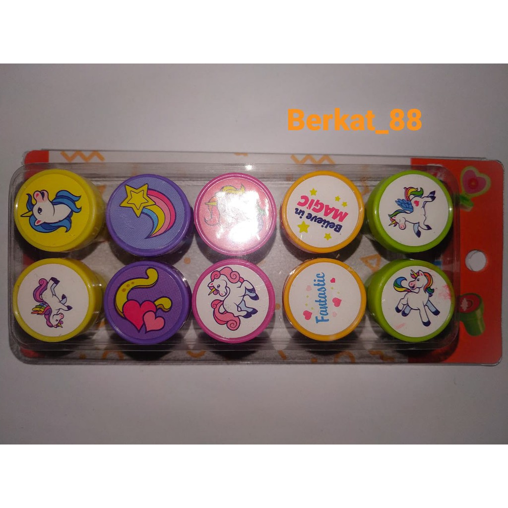 

Mainan Anak Stempel Unicorn, Smile