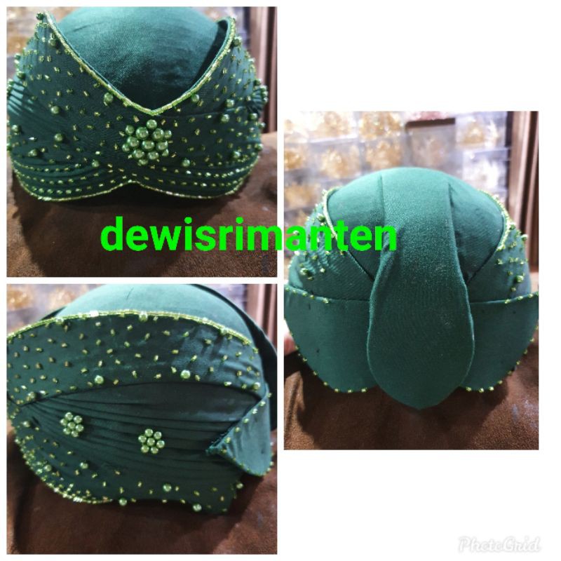 Blangkon solo payet warna