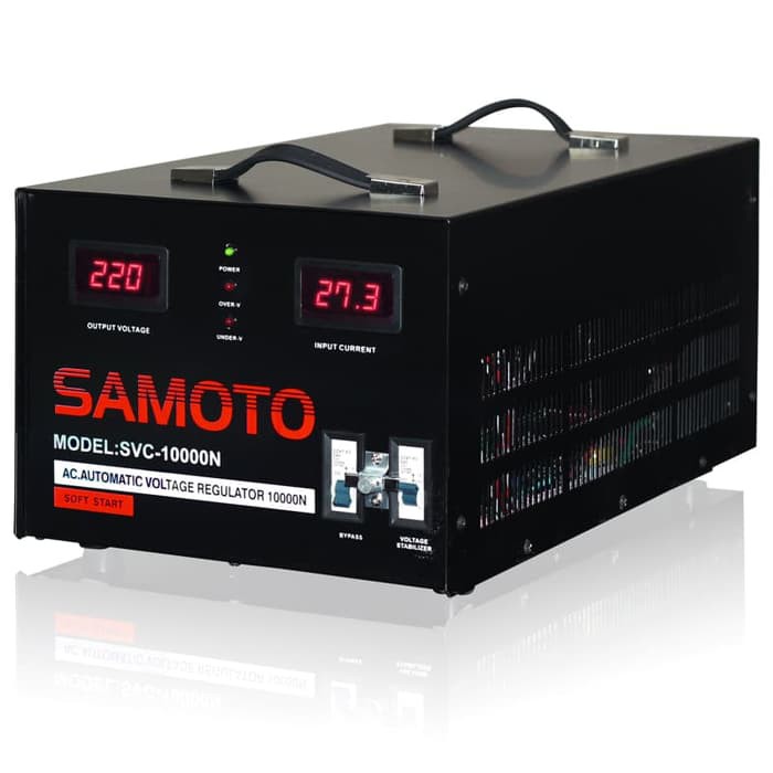 STAVOLT STABILIZER LISTRIK  AUTO VOLTAGE SAMOTO 10000VA-10KVA 1PHASE