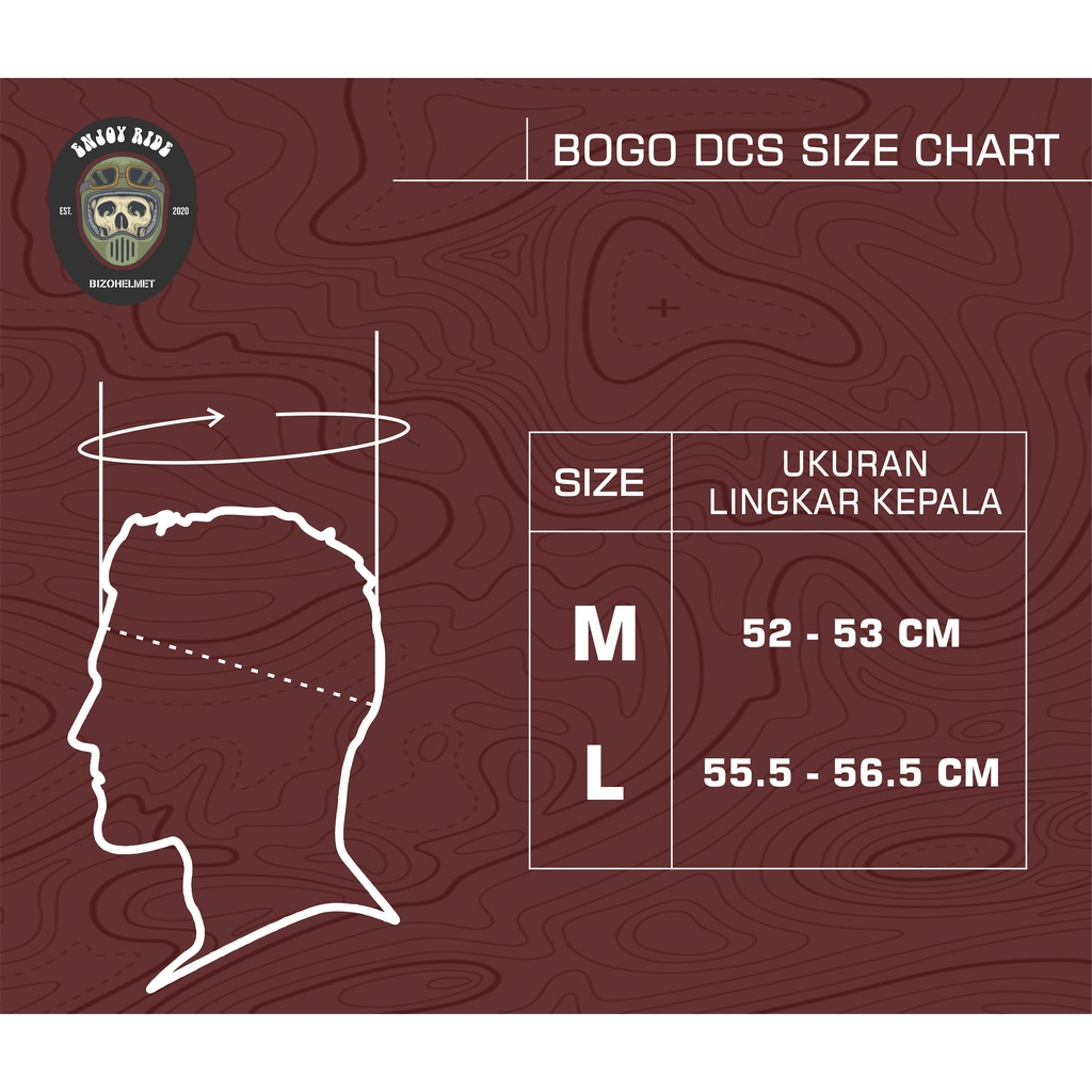 Helm Bogo LIst Chrome Murah Kwalitas