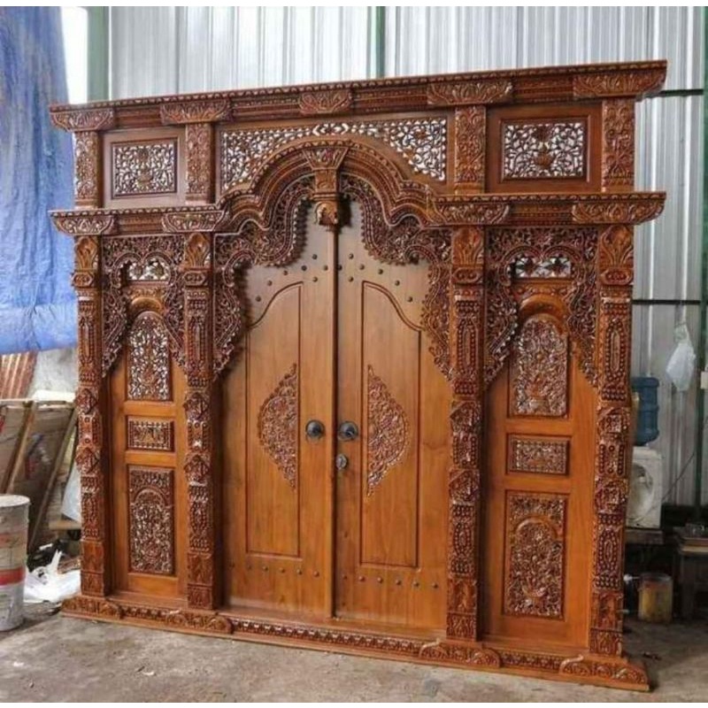 PINTU GEBYOK UKIR 3 meter  ASLI JEPARA
