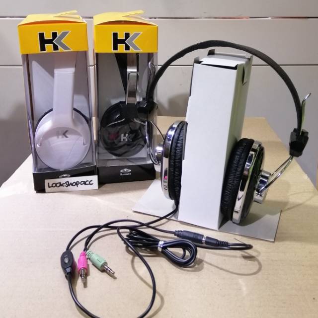 Headphone HK/5BRO Stereo Extreme Bass Headphone Microfon Kabel jack 3.5m