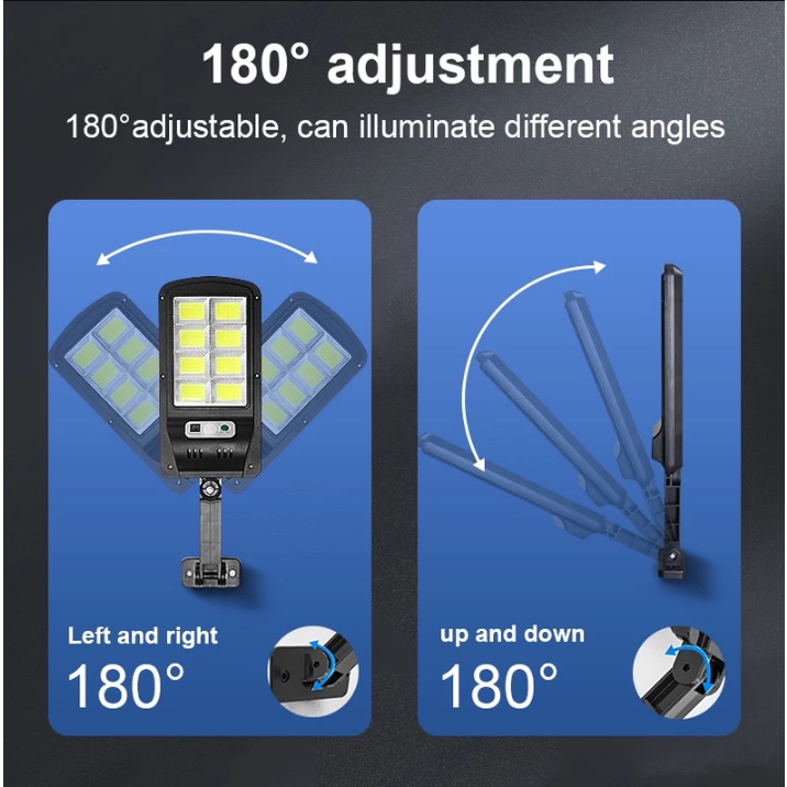 ANBOLT 200W Lampu Solar Lampu Tenaga Surya LAMPU JALAN LED Surya Anti Tenaga Air Sensor Gerak + Remote COD Morinome