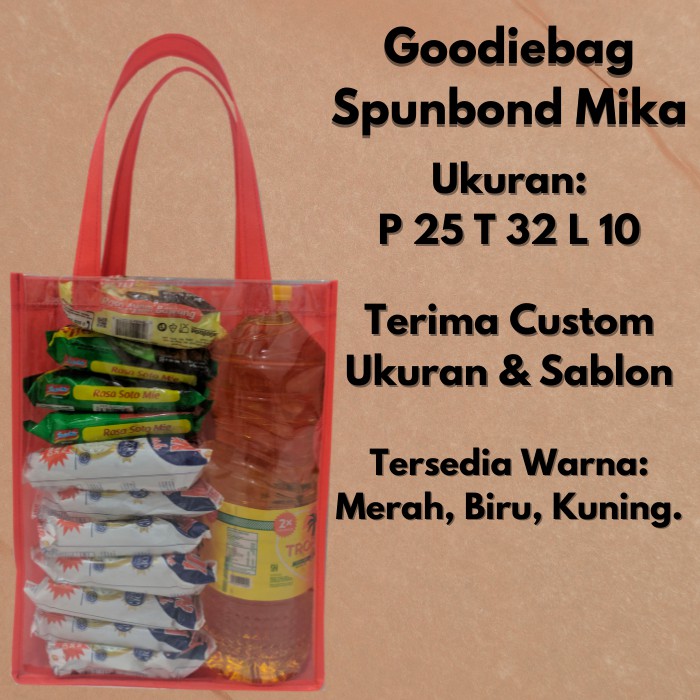 

Tas mika spunbond, Goodie Bag