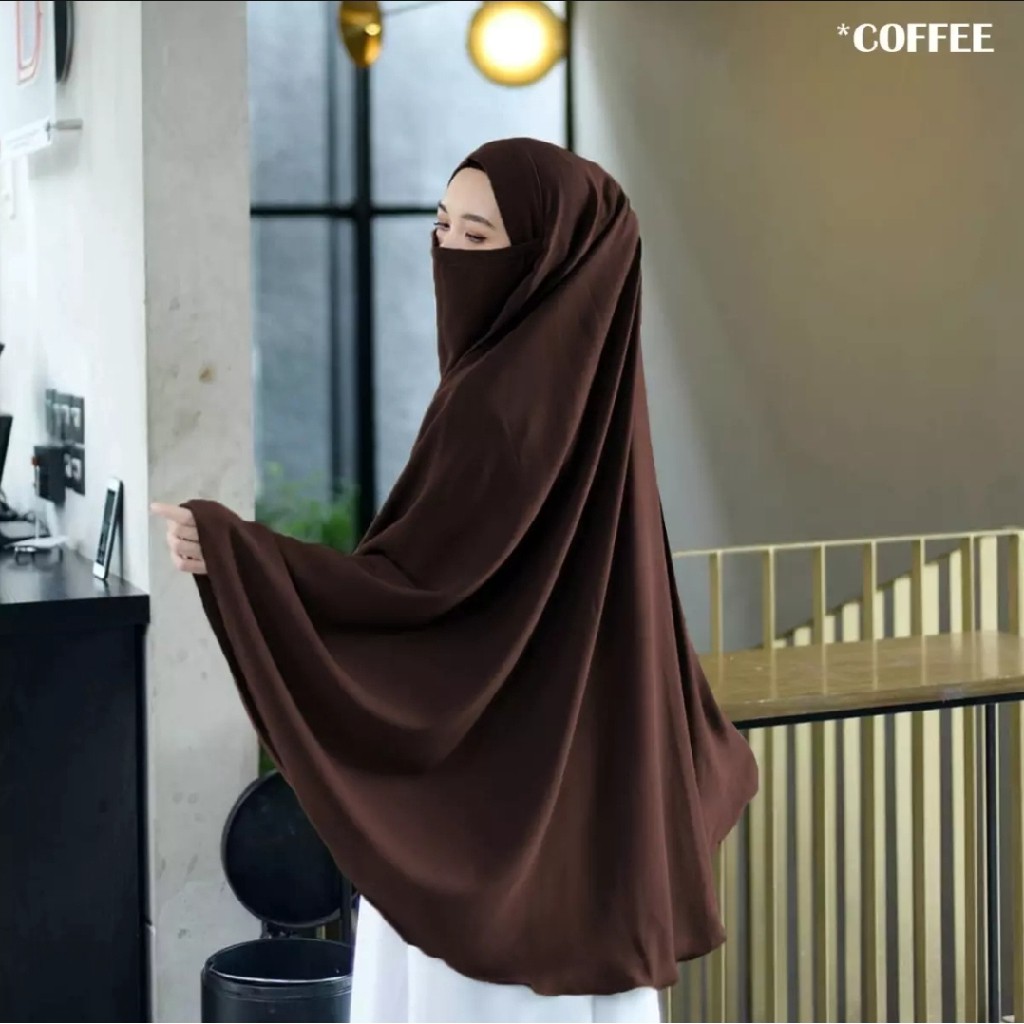 IDY - KHIMAR JUMBO tali / khimar cadar nidab / khimar masker / khimar anti corona / Bergo Cadar