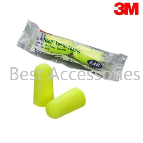 Earplug NEON Yellow Earsoft Penyumbat Telinga Kuping 660