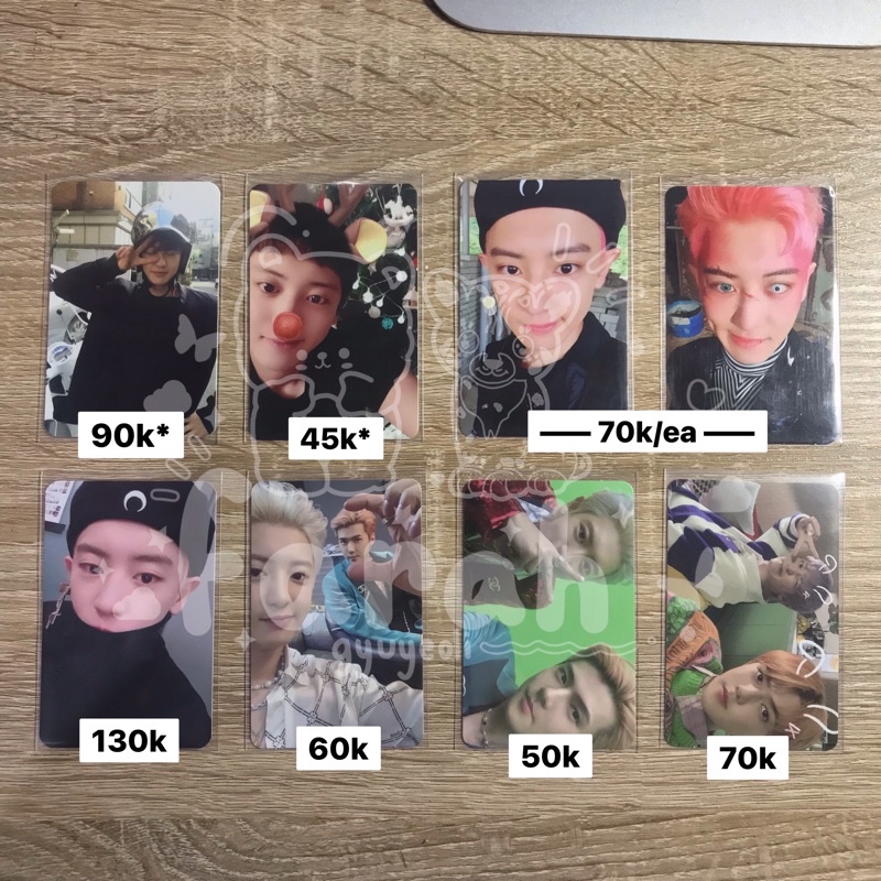 Photocard Chanyeol Sechan (Helm, Kihno)