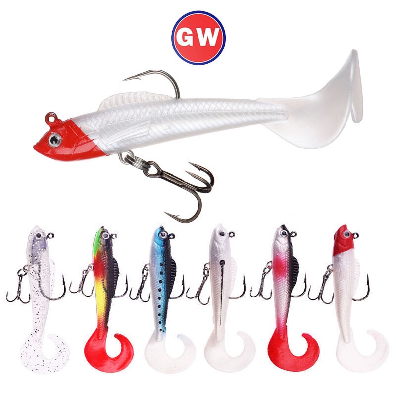 Umpan Pancing Bentuk Ikan Kecil Mata 3D Ukuran 9cm / 9.5g