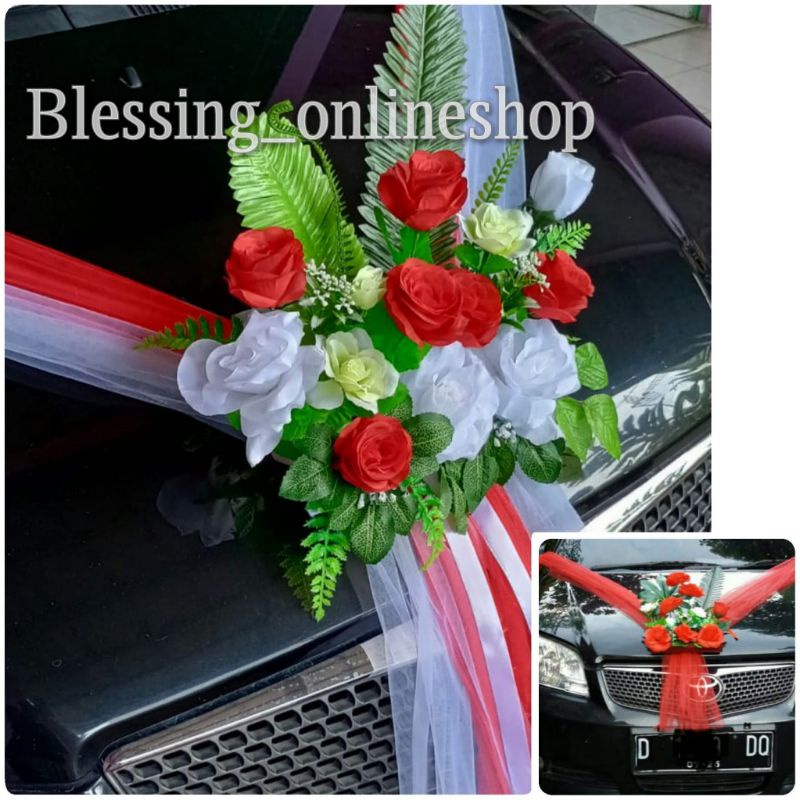 Bunga Mobil Pengantin Murah/Hiasan Mobil Pengantin/Wedding Car Decoration