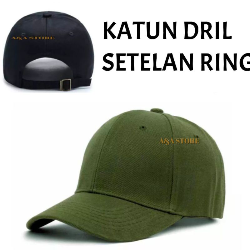 TOPI BASEBALL POLOS / TOPI POLOS KATUN PREMIUM / TOPI POLOS