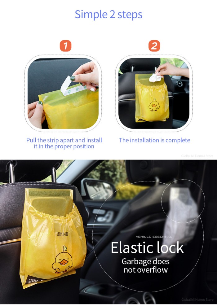 Car Disposable Trash Bag Kantong Plastik Sampah Mobil Eco Friendly