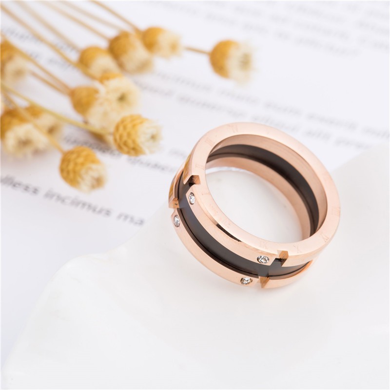 Cincin Titanium Mini Korea fashion cewek Wanita CK073 anti karat