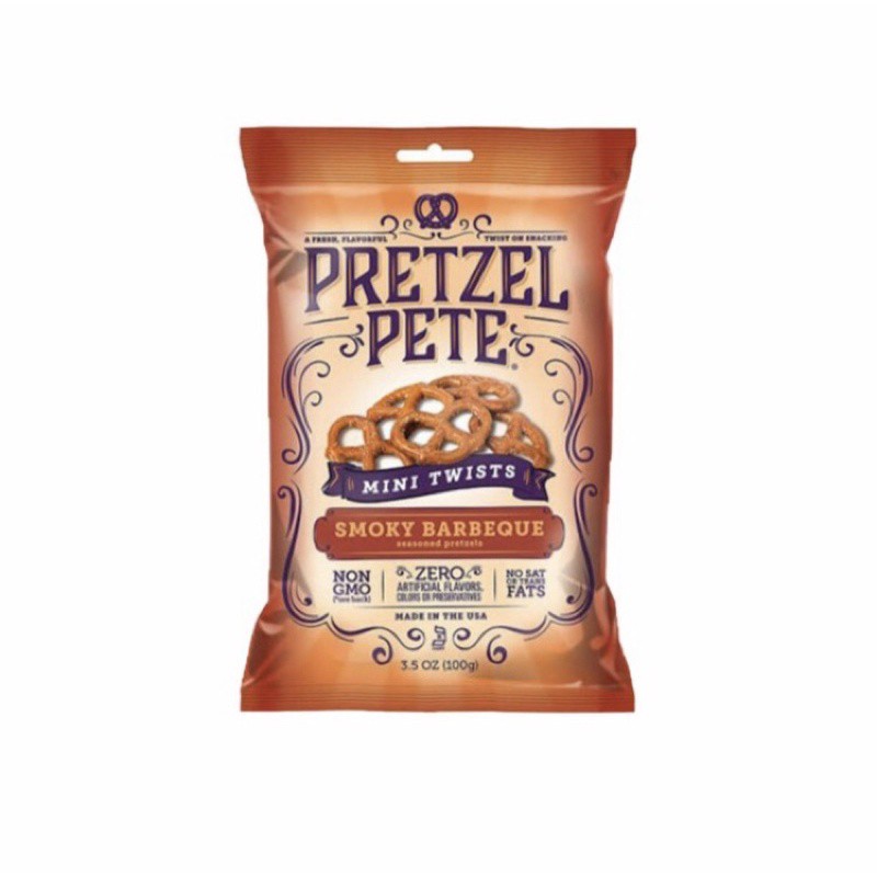 

PRETZEL PETE MINI SMOKY BBQ 100 GR