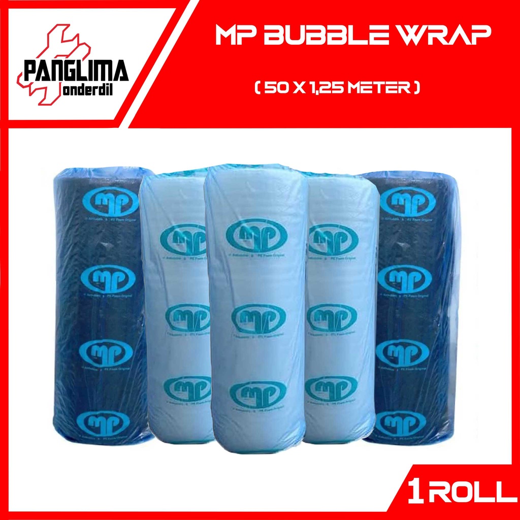 

Bubble Wrap Merk MP-Mulia Pack 50 Meter x 1.25 Meter Hitam-Bening Bubblewrap-Bublewrap-Buble-Gelembung Plastik Roll-Rol-Gulangan