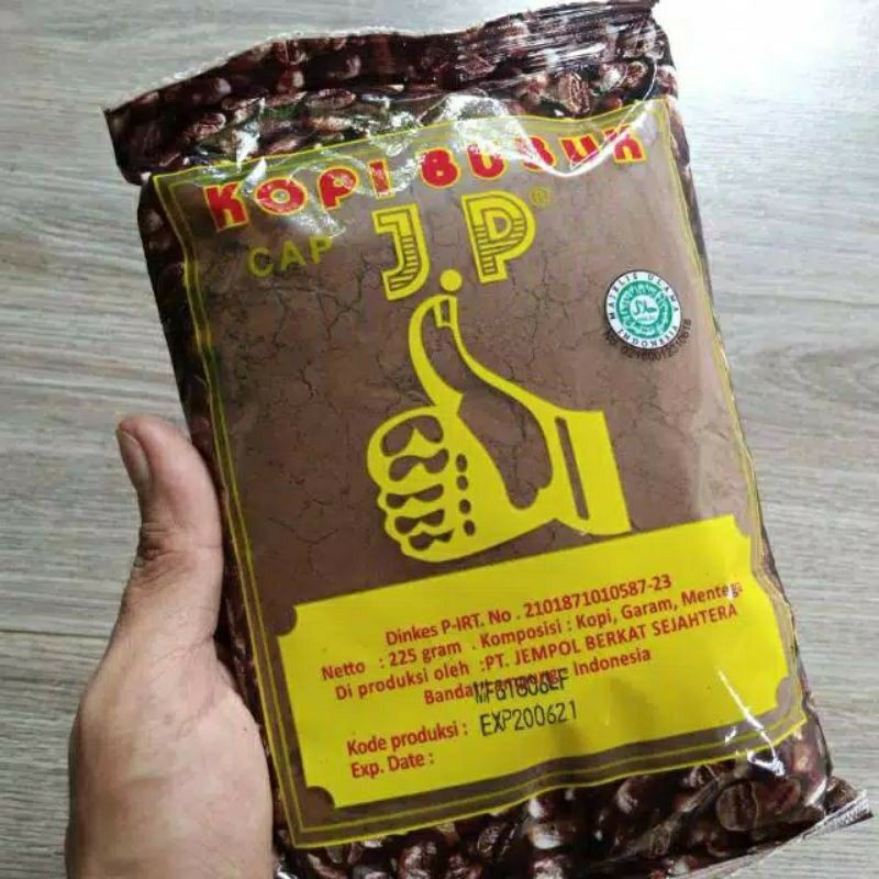 

Kopi bubuk Cap Jempol Unggul (JP) Asli Lampung 225g