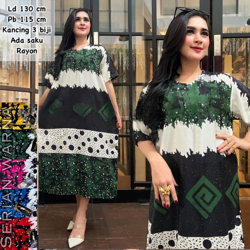 PAKET SERBU 75 RB DAPAT 3  DASTER JUMBO BUSUI  LD 120 KEKINIAN KANCING DEPAN LENGAN PENDEK MURAH ADEM RAYON  XL XXL XXXL MEKAR HOME DRESS MEKAR HOME DREES DRES