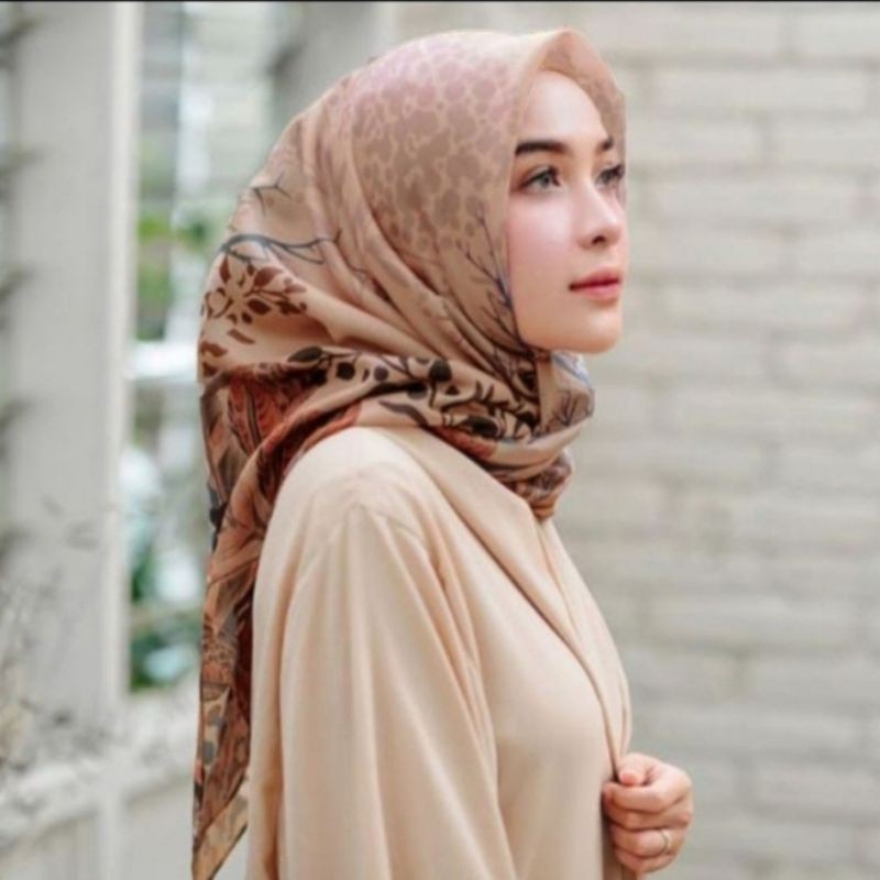 Hijab Segiempat Motif My Lady Levi Kerudung Segiempat Jilbab Motif