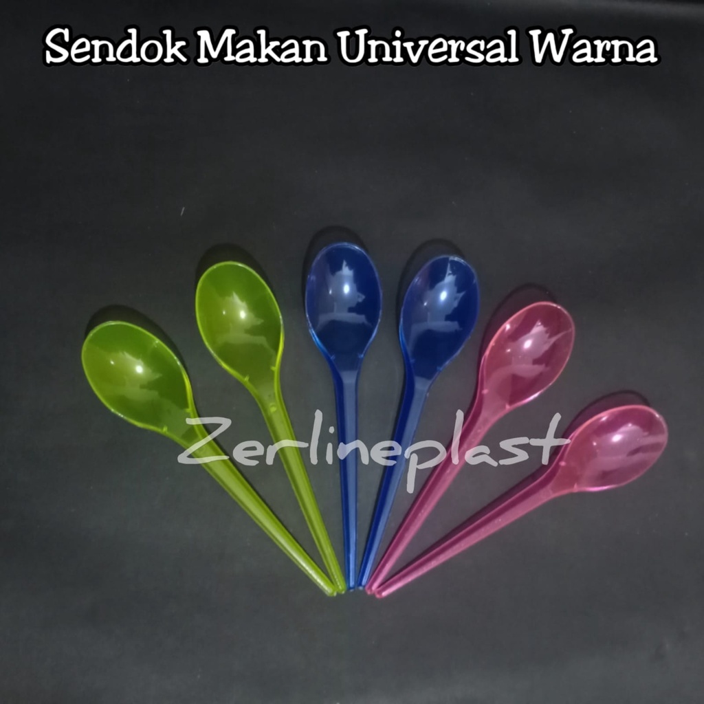 Sendok Makan Panjang UNIVERSAL Warna @25pcs