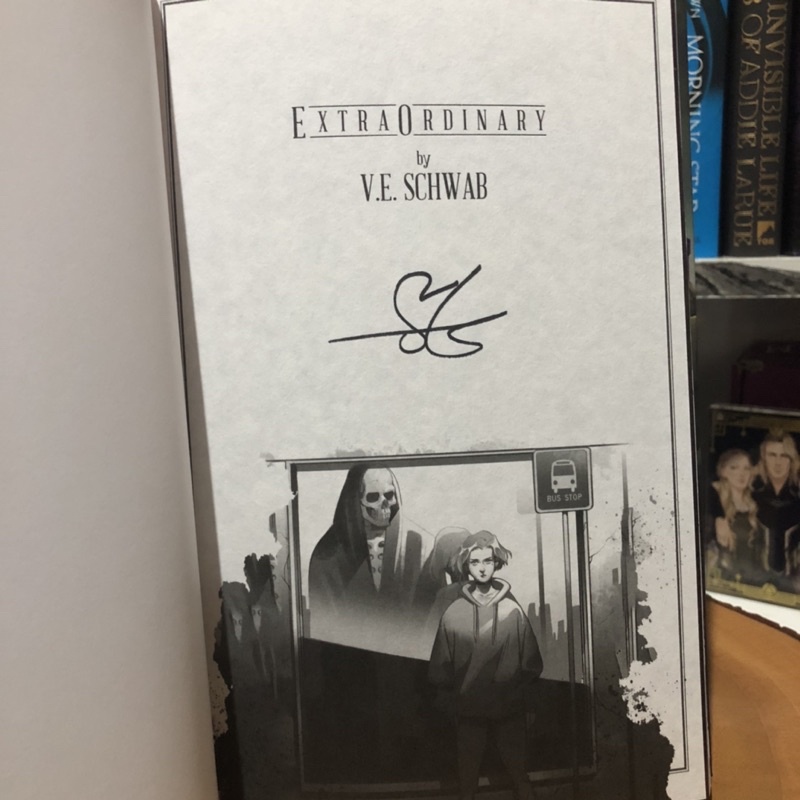 SIGNED WATERSTONES EXCLUSIVE EXTRAORDINARY by V.E. Schwab First Edition