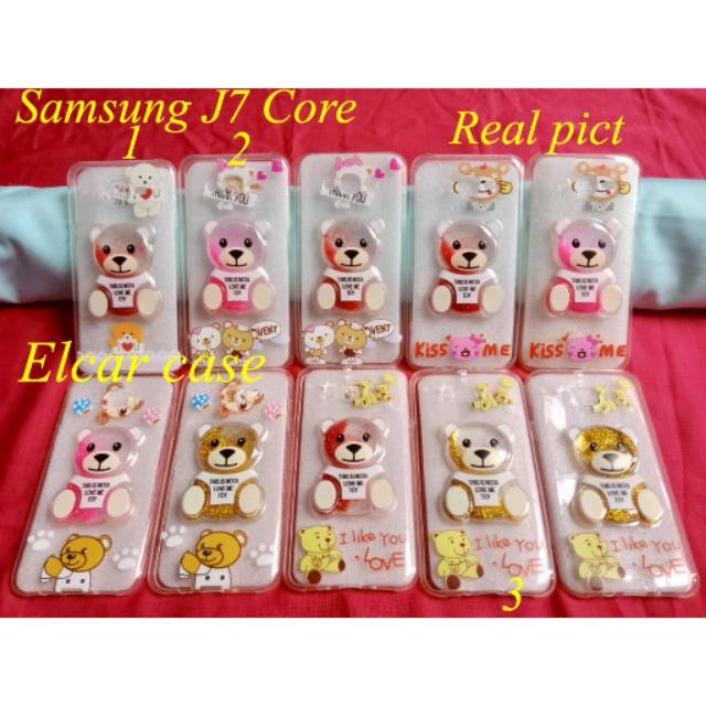 silikon soft jelly case moschino samsung j7 core sarung hp 3d beruang samsung galaxy j7 core j7core