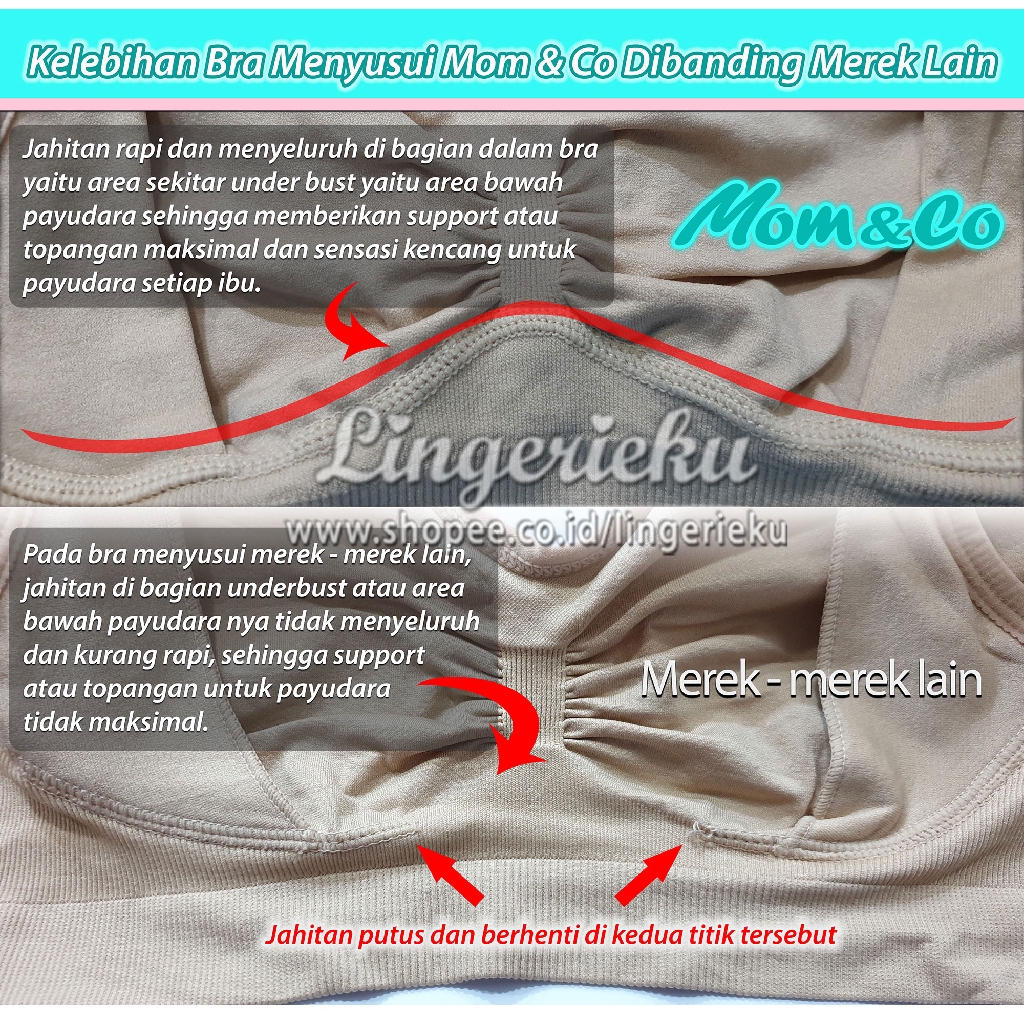 Bra Menyusui Nursing Bra Bahan Premium Mom and Co