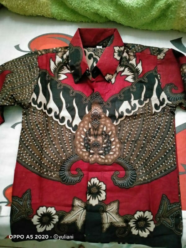 Kemeja Batik Anak - Batik Anak - Baju Batik Anak Laki Laki Umur 2-12 Tahun Hem Batik Anak Pendek