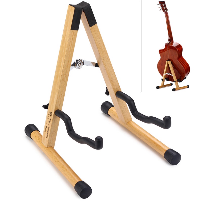 Stand Holder Bahan Kayu Tebal Untuk Gitar Akustik / Elektrik / Bass