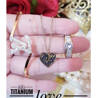 Titanium set perhiasan wanita 322