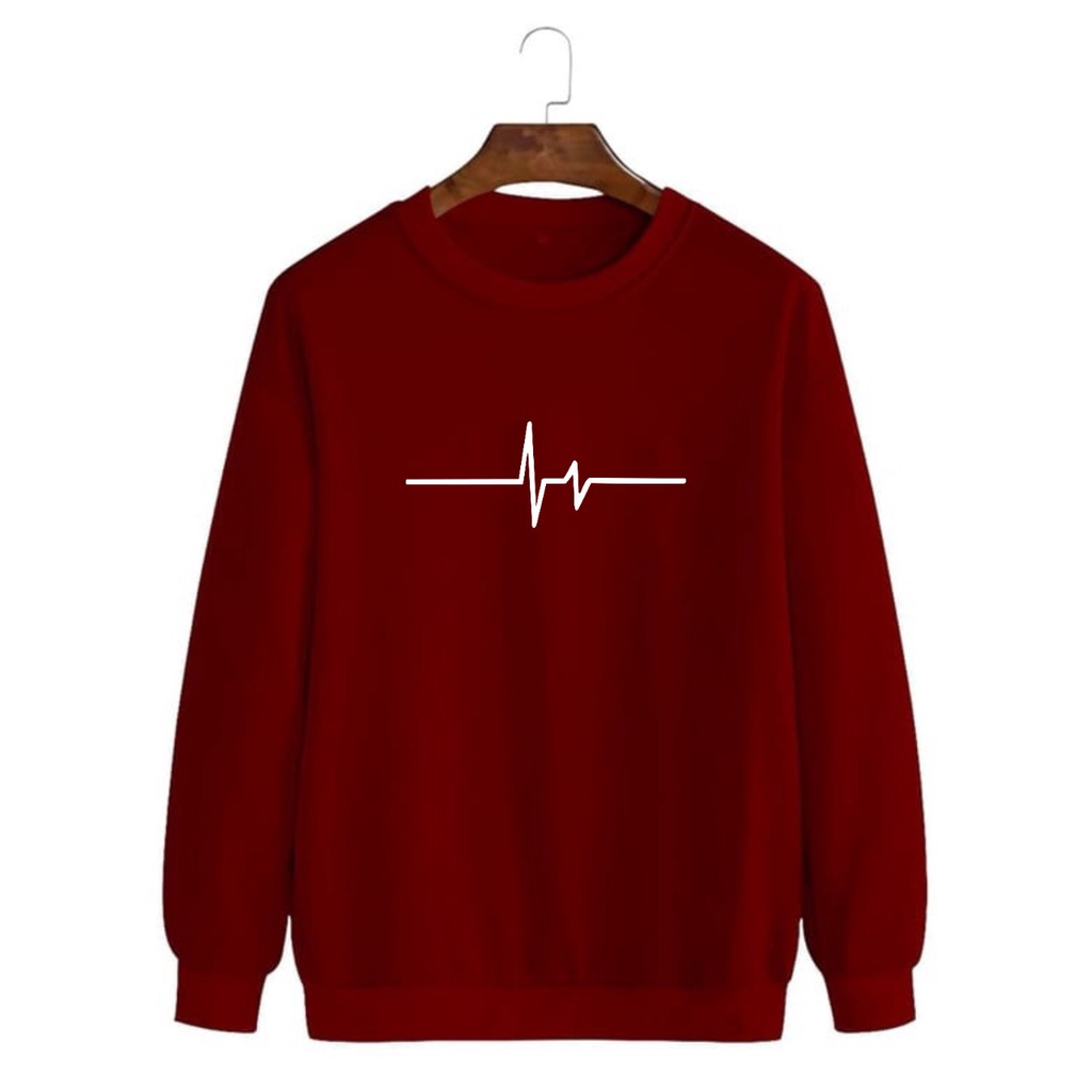 TORETTO BAJU KAOS SWEATER DETAK JANTUNG || BAJU JUMPER KEREN || BAJU SWEATSHIRT TERLARIS