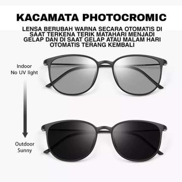 KACAMATA LENSA PHOTOCROMIC BERUBAH WARNA KOREAN FRAME OPTIK TERBARU WANITA FASHION STYLE