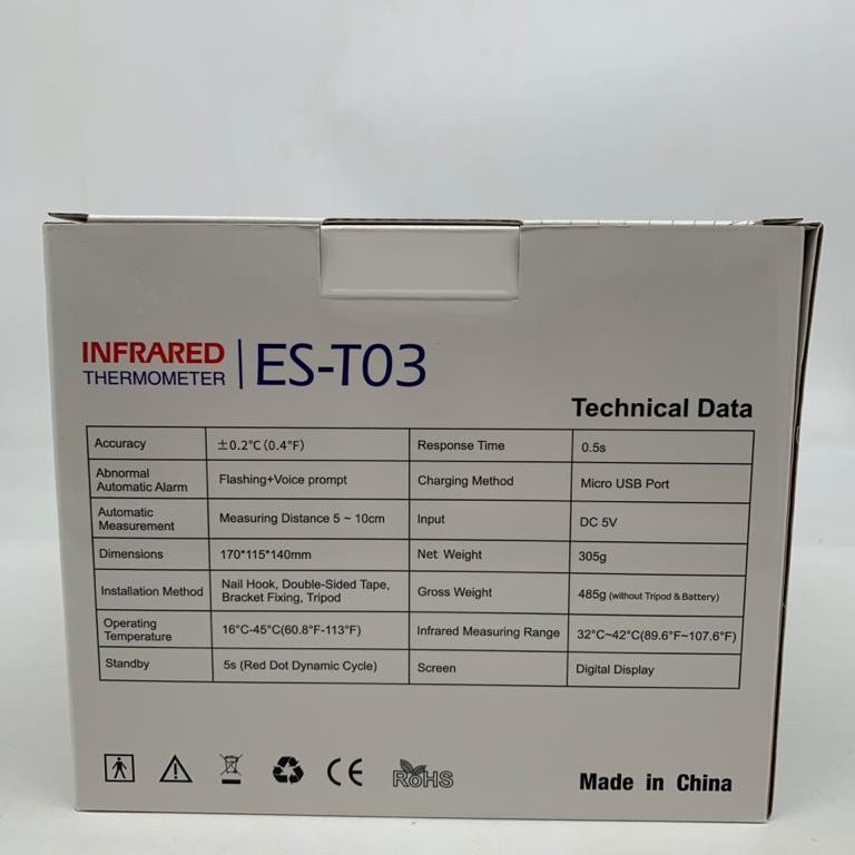 T03 Thermometer Infrared ES-T03 Digital Otomatis