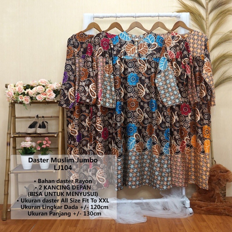 daster muslim jumbo batik print