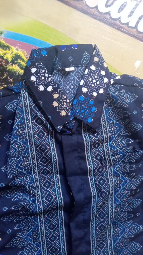 Wm>couple  Batik Couple Batik Keluarga Batik Toraja Biru Navy Batik Termurah Konveksi Sendiri