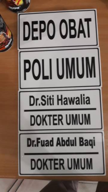 

Papan nama acrylic custom 10x30 ,sign board custom