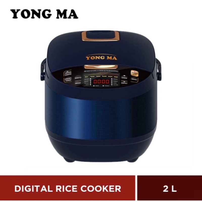 NEW Yong Ma SMC 7047N Magic Com Digital 2 Liter 11 Fungsi Navy Blue