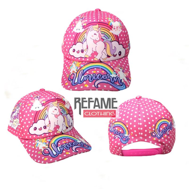 Topi Anak Motif Karakter Gambar Kuda Poni Unicorn Lucu dan Keren Laki Laki Perempuan Cowok Cewek Usia Umur 1 2 3 4 5 6 7 8 Tahun